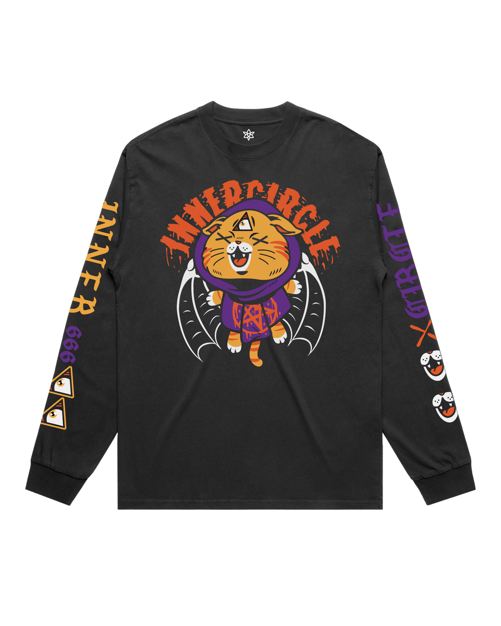 Cat Scene Faded Long Sleeve