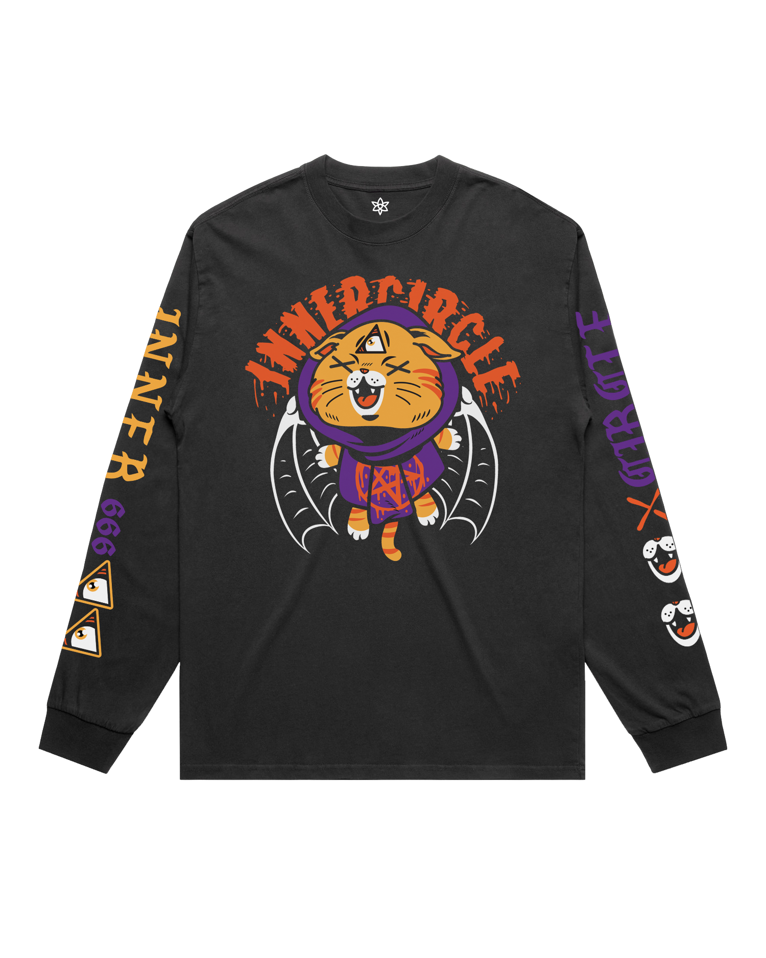 Cat Scene Faded Long Sleeve